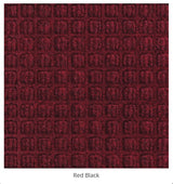 WaterGuard Classic Entrance Mat - 3' x 4' -Black - For Heavy Traffic - Gripper Backing For smooth Tile Surfaces