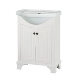 Corsicana 24" Free Standing Vanity Set with Cabinet and Vitreous China Vanity Top