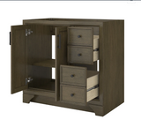 Lanagan 36-in Shaded Timber Bathroom Vanity Base Cabinet with VC top