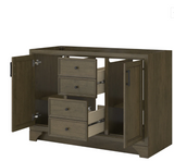 Lanagan 48 in Shaded Timber Bathroom Vanity Base Cabinet with VC top