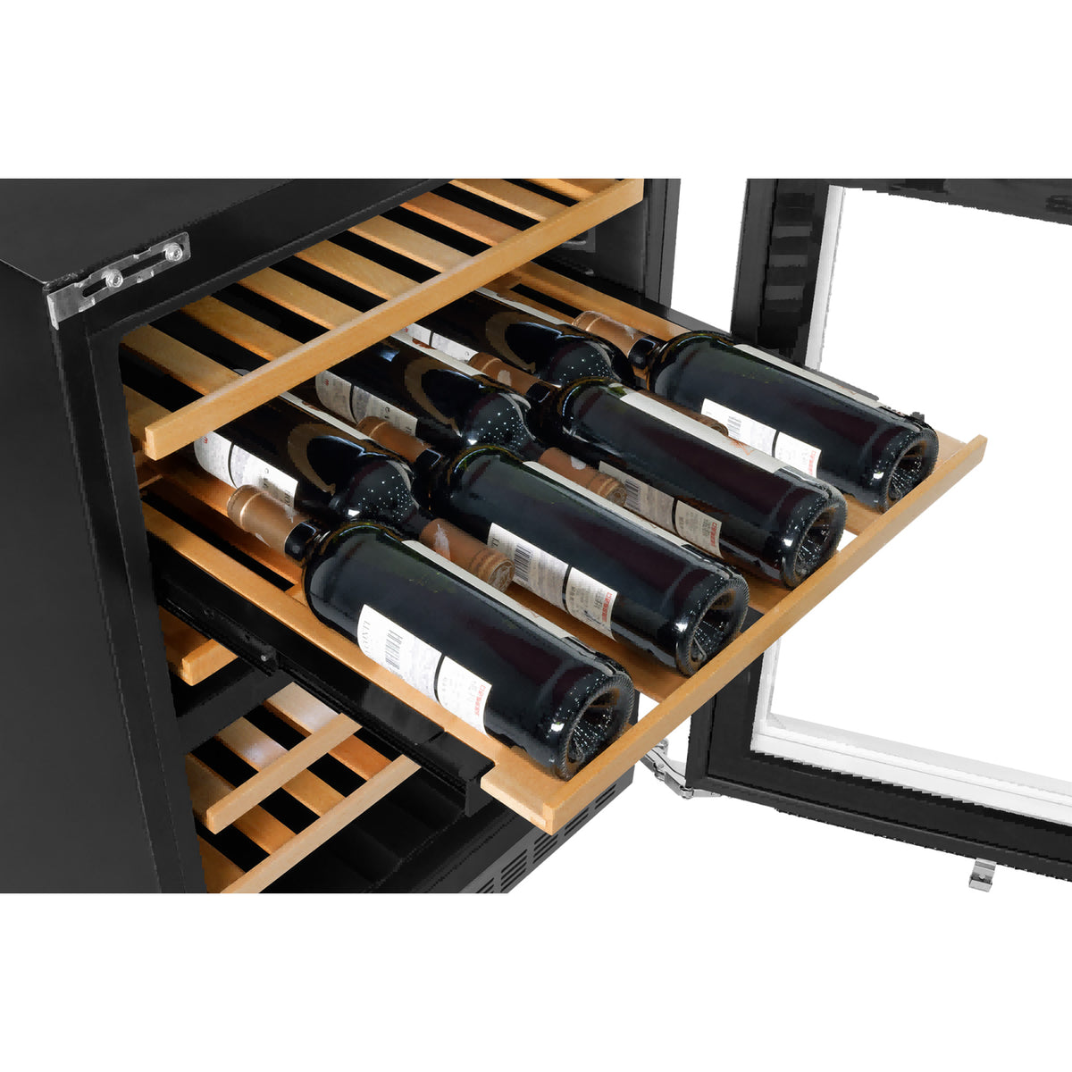 24 in. Dual Zone 52 Wine Bottles Wine Cooler in Panel Ready