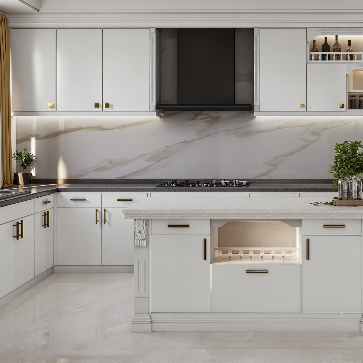 10-Foot Sonoma White Kitchen