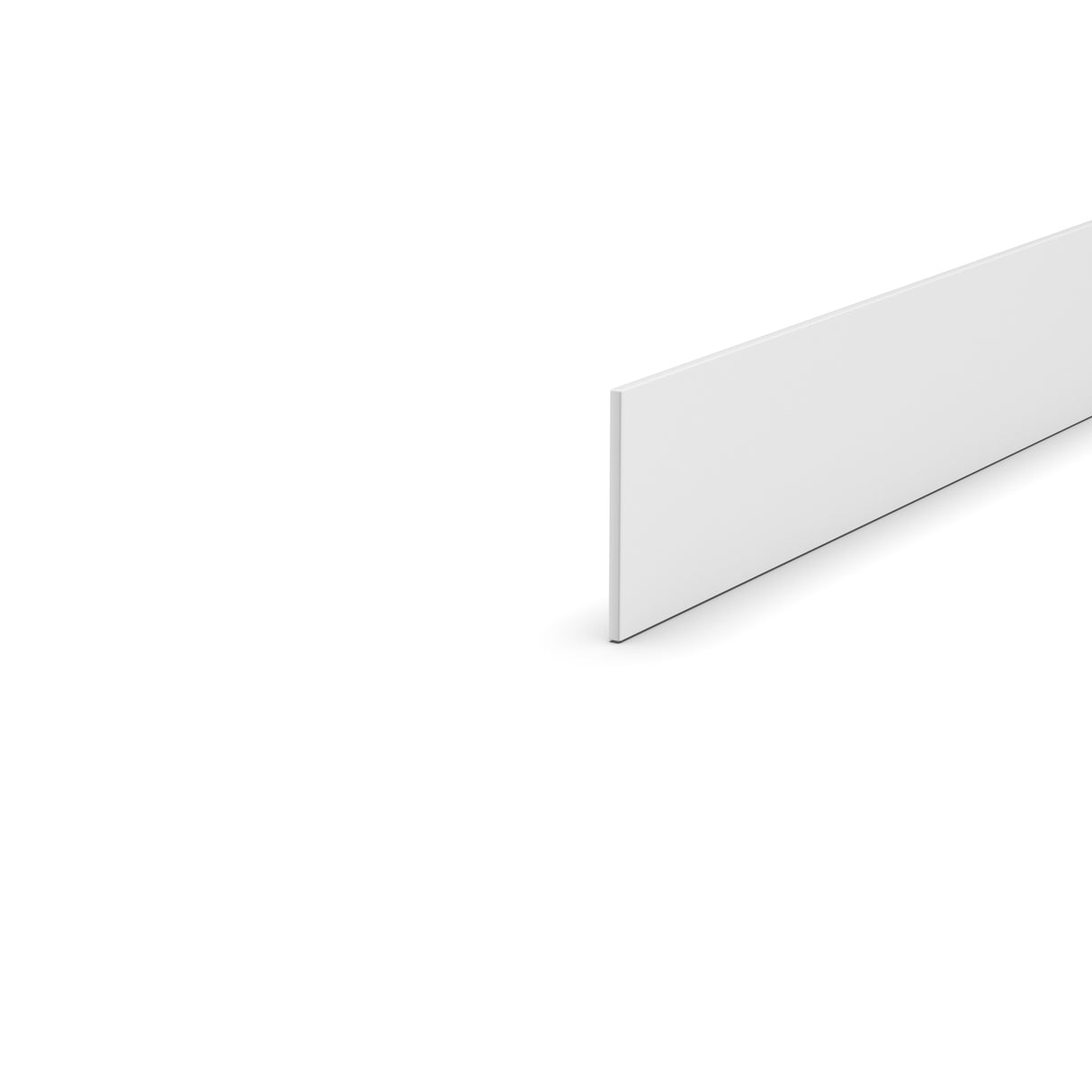 Liberty Shaker White - 96 Inch Toe Kick Accessories - 96" Width x 4.5" Height x 0.25" Depth