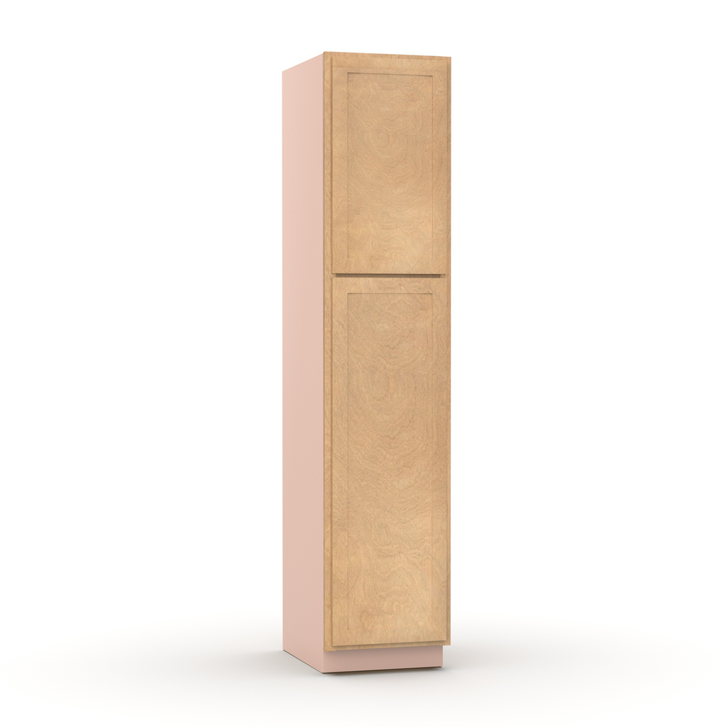 Liberty Shaker Karamel - 18 Inch Single Door Pantry Tall Cabinet - 18