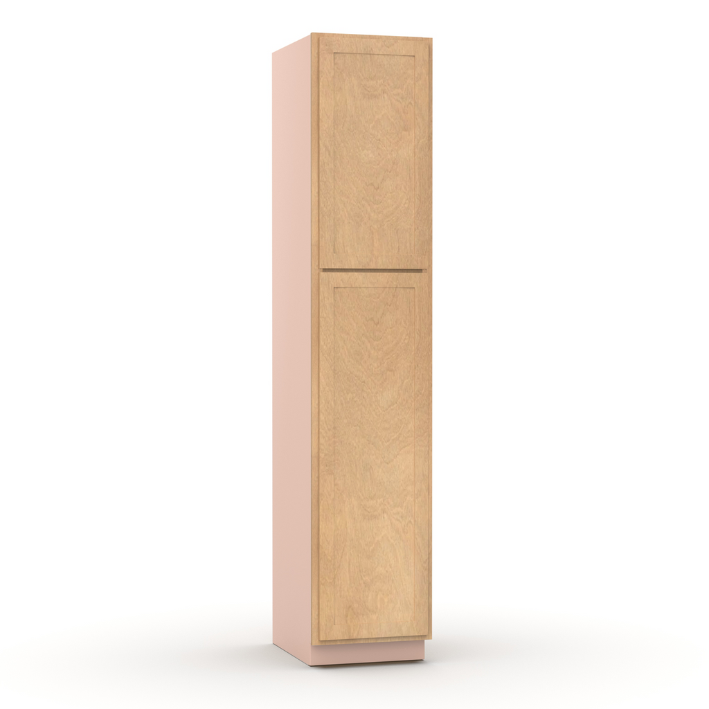 Liberty Shaker Karamel - 18 Inch Single Door Pantry Tall Cabinet - 18