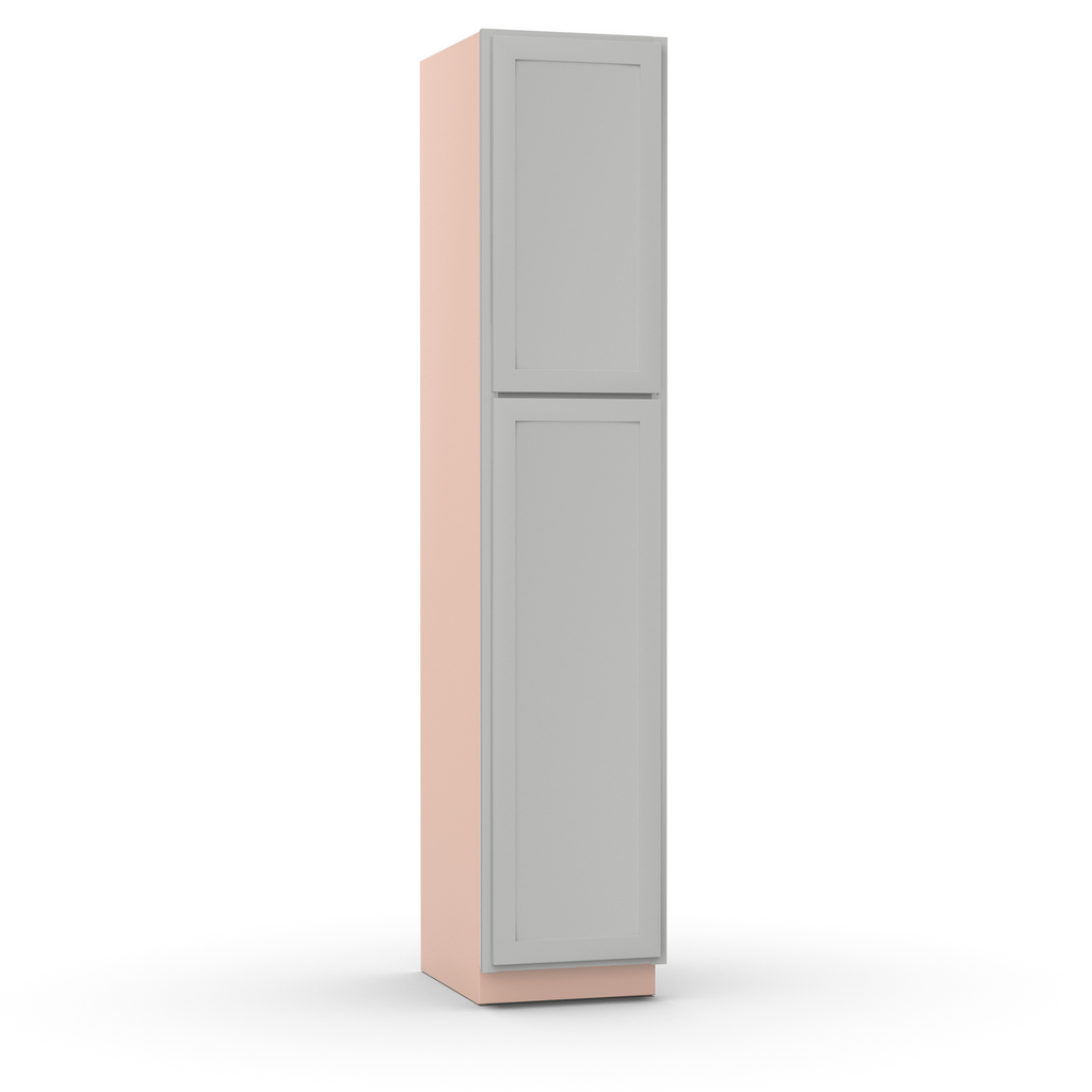 Liberty Shaker Ashen - 18 Inch Single Door Pantry Tall Cabinet - 18