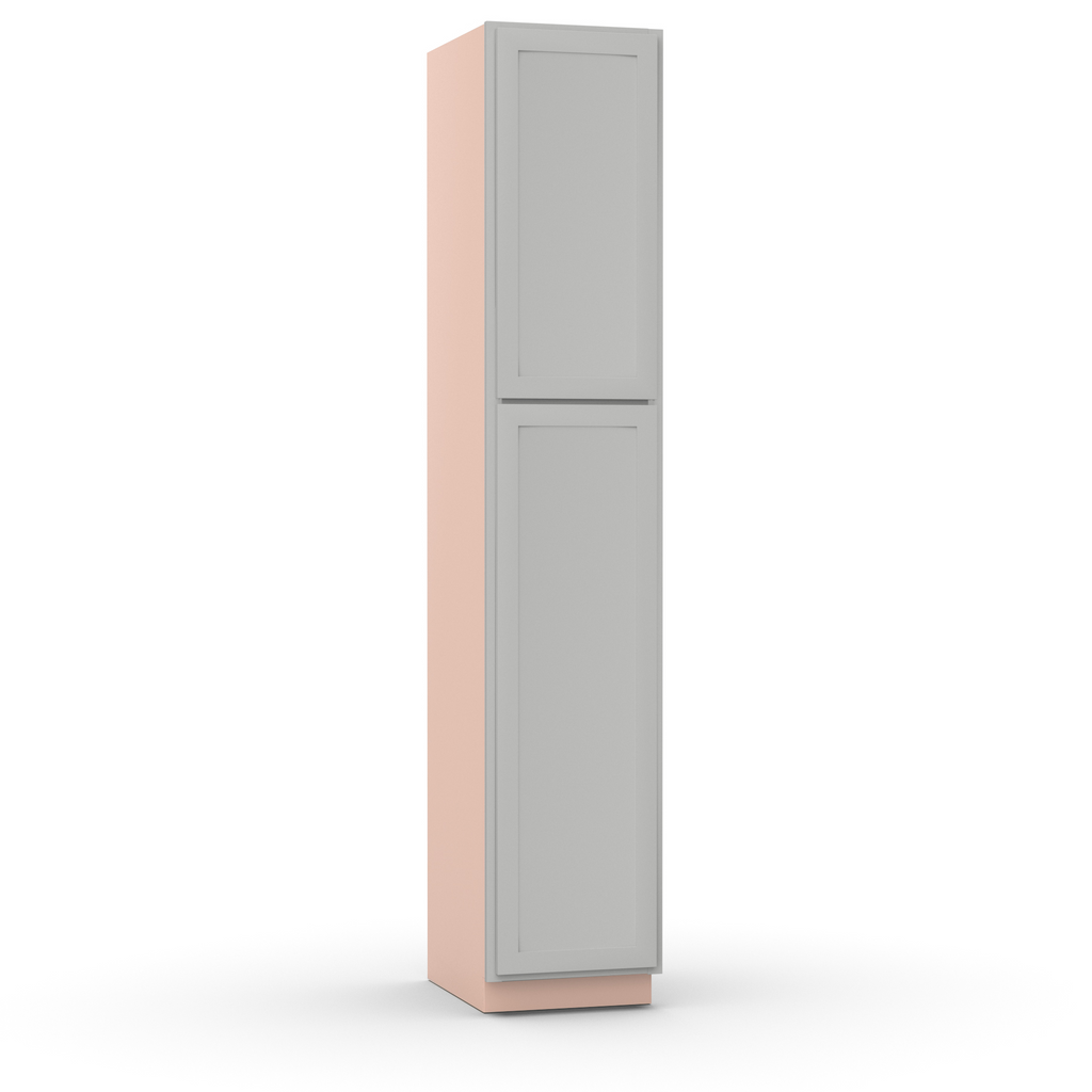Liberty Shaker Ashen - 18 Inch Single Door Pantry Tall Cabinet - 18