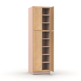 Liberty Shaker Karamel - 24 Inch Double Door Pantry Tall Cabinet - 24" Width x 84" Height x 24" Depth