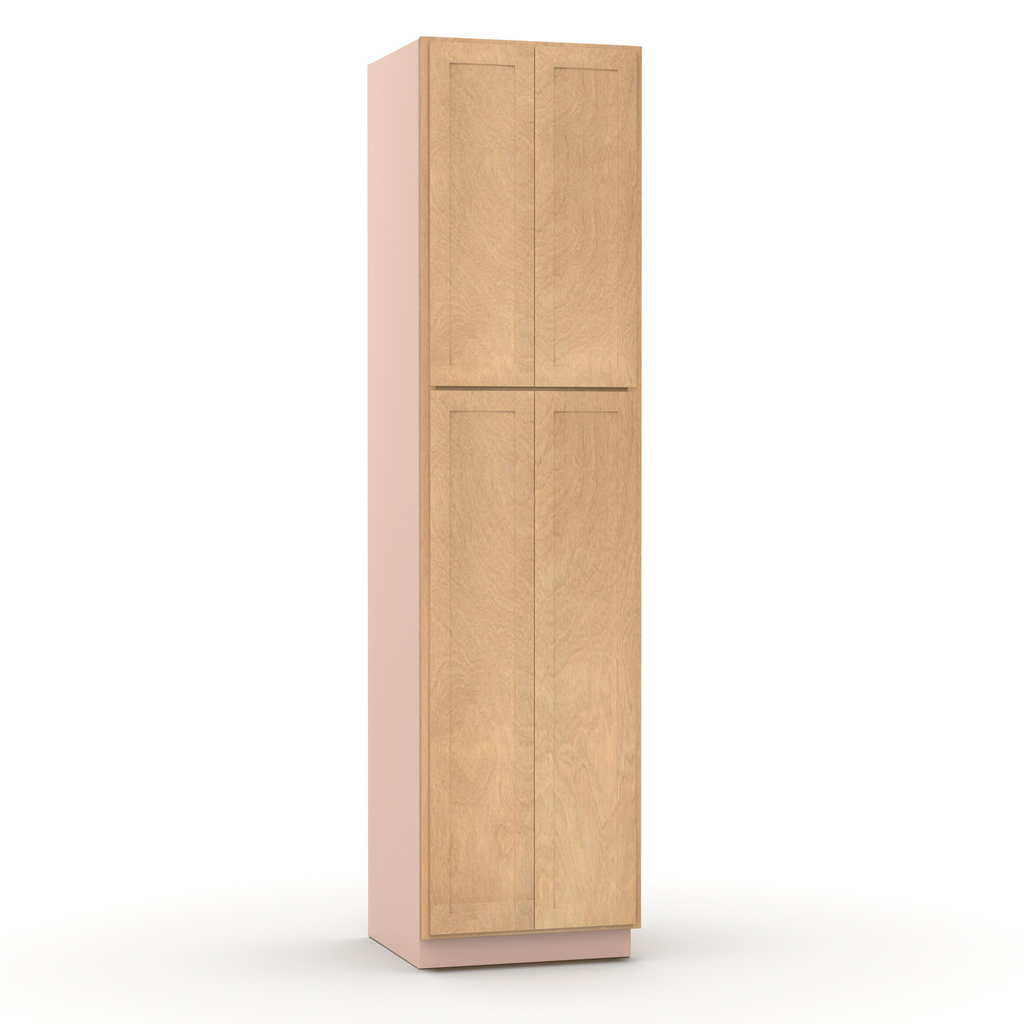Liberty Shaker Karamel - 24 Inch Double Door Pantry Tall Cabinet - 24