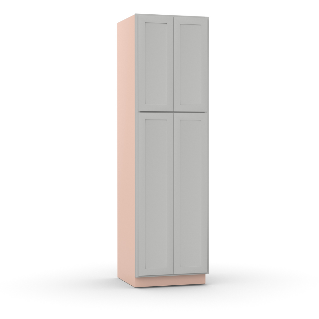Liberty Shaker Ashen - 30 Inch Double Door Pantry Tall Cabinet - 30