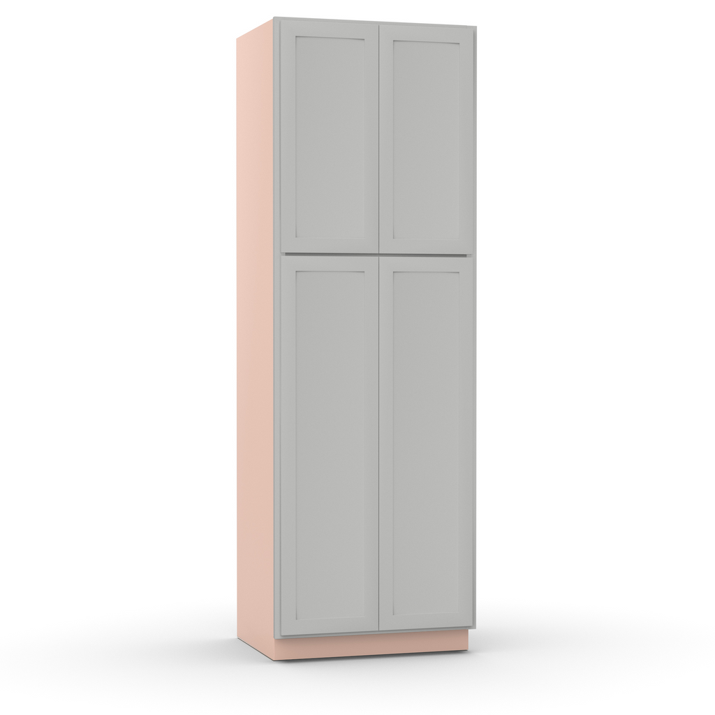 Liberty Shaker Ashen - 30 Inch Double Door Pantry Tall Cabinet - 30