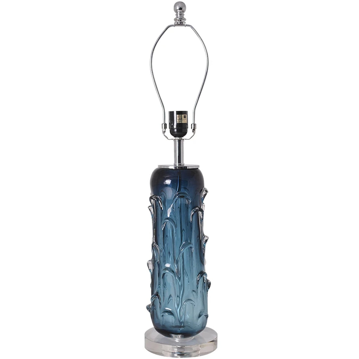 Jacinto Sculpted Translucent Glass Accent Table Lamp 27"