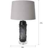 Jacinto Sculpted Translucent Glass Accent Table Lamp 27"
