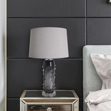Jacinto Sculpted Translucent Glass Accent Table Lamp 27"