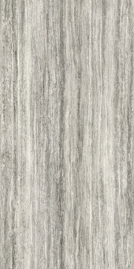 63 x 126 in Majesto Travertino Titanium Honed 6 mm, full slab face