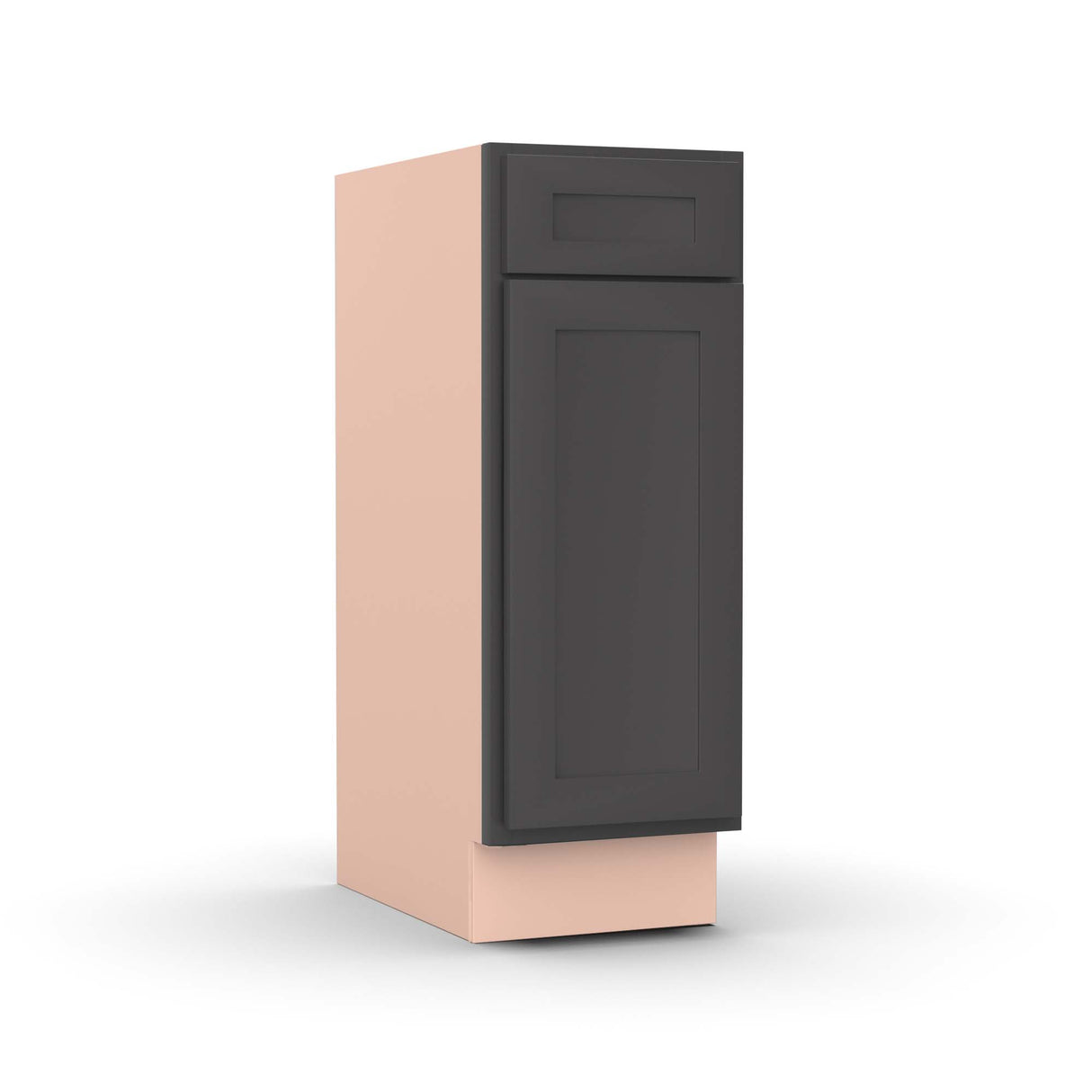 Liberty Shaker Grey - 12 Inch Vanity Base Cabinet - 12" Width x 34.5" Height x 21" Depth