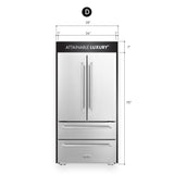 ZLINE 2-36" Chimney Extensions for 10 ft. to 12 ft. Ceilings (2PCEXT-ALP70WL)