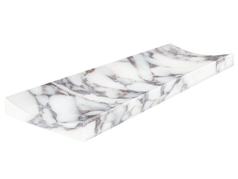 4 x 12 in Viola Roccia Fluto Honed Marble Tile