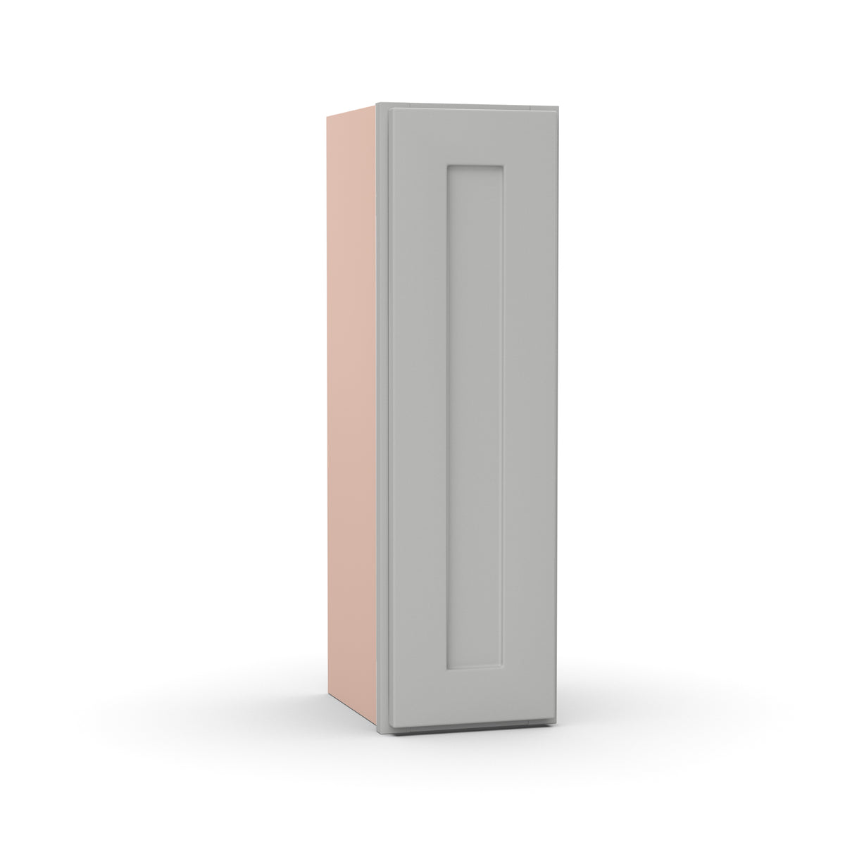 Liberty Shaker Ashen - 9 Inch Height Single Door Wall Cabinet - 9" Width x 30" Height x 12" Depth