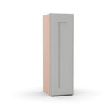Liberty Shaker Ashen - 9 Inch Height Single Door Wall Cabinet - 9" Width x 30" Height x 12" Depth