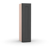Liberty Shaker Grey - 9 Inch Height Single Door Wall Cabinet - 09" Width x 36" Height x 12" Depth