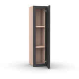 Liberty Shaker Grey - 9 Inch Height Single Door Wall Cabinet - 09" Width x 36" Height x 12" Depth