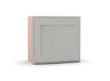RTA - Liberty Shaker Ashen - Single Door Wall Cabinets - 12"W x 12"H x 12"D