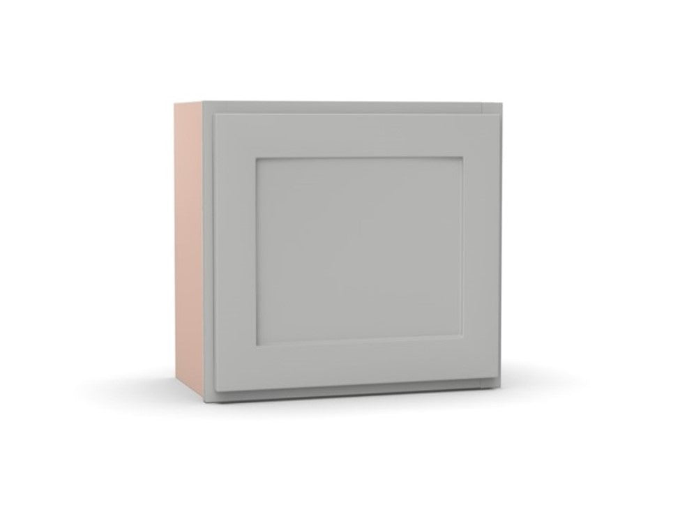 RTA - Liberty Shaker Ashen - Single Door Wall Cabinets - 12