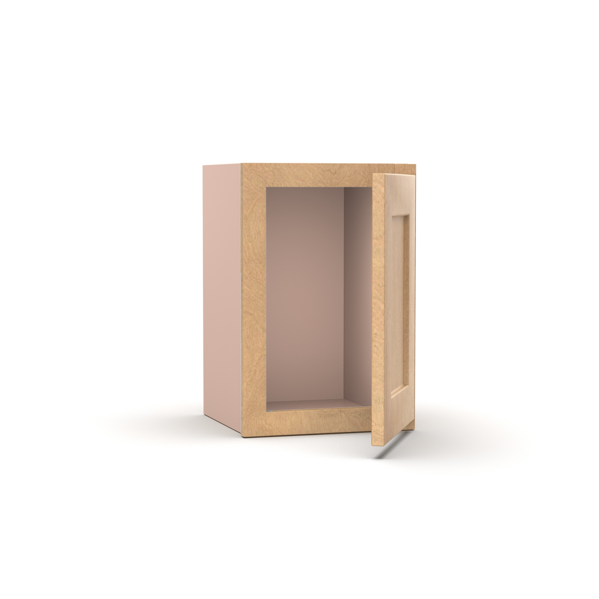 Liberty Shaker Karamel - 12 Inch Height Single Door Wall Cabinet - 12" Width x 18" Height x 12" Depth