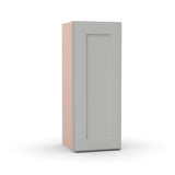 Liberty Shaker Ashen - 12 Inch Height Single Door Wall Cabinet - 12" Width x 30" Height x 12" Depth