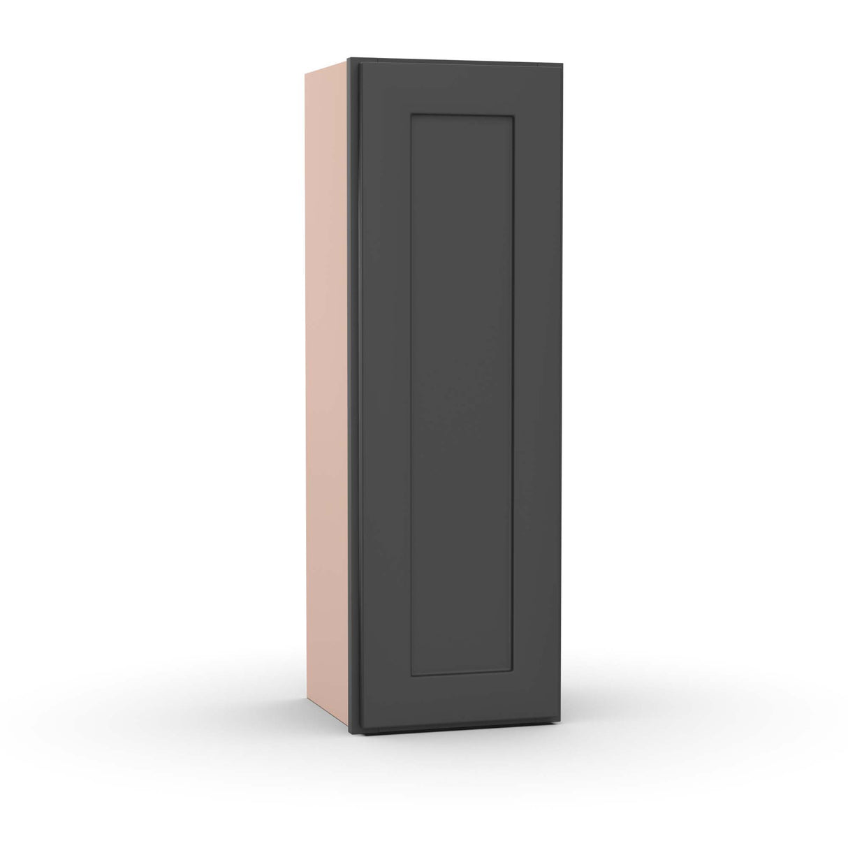 Liberty Shaker Grey - 12 Inch Height Single Door Wall Cabinet - 12" Width x 36" Height x 12" Depth