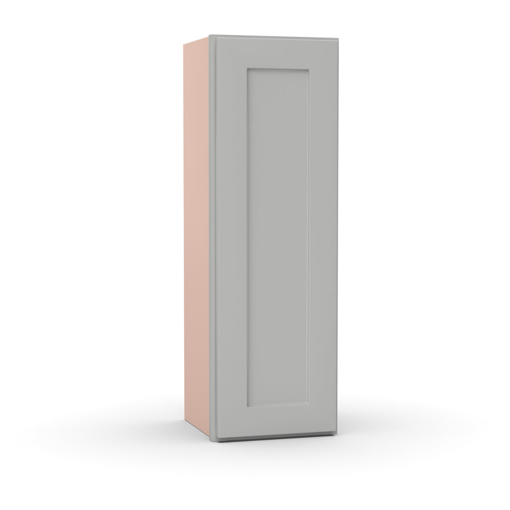 Liberty Shaker Ashen - 12 Inch Height Single Door Wall Cabinet - 12