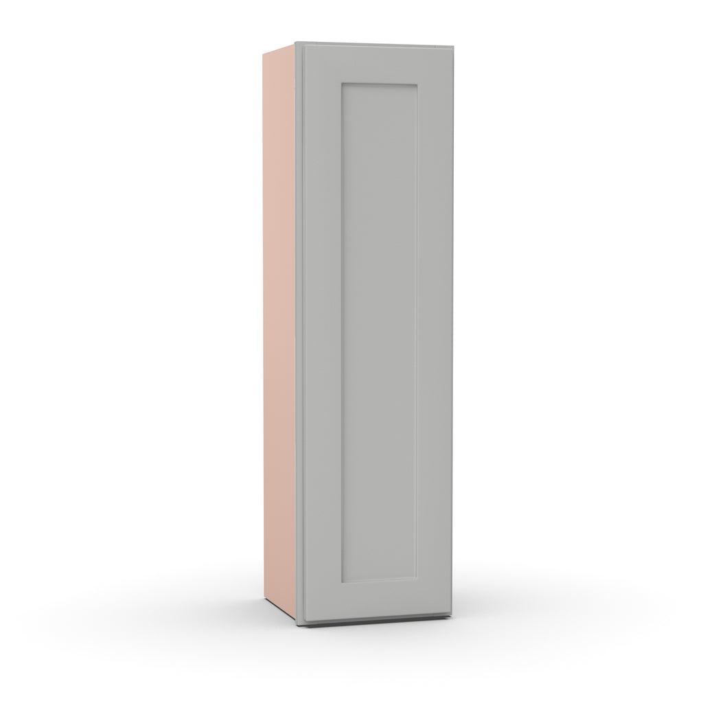 Liberty Shaker Ashen - 12 Inch Height Single Door Wall Cabinet - 12