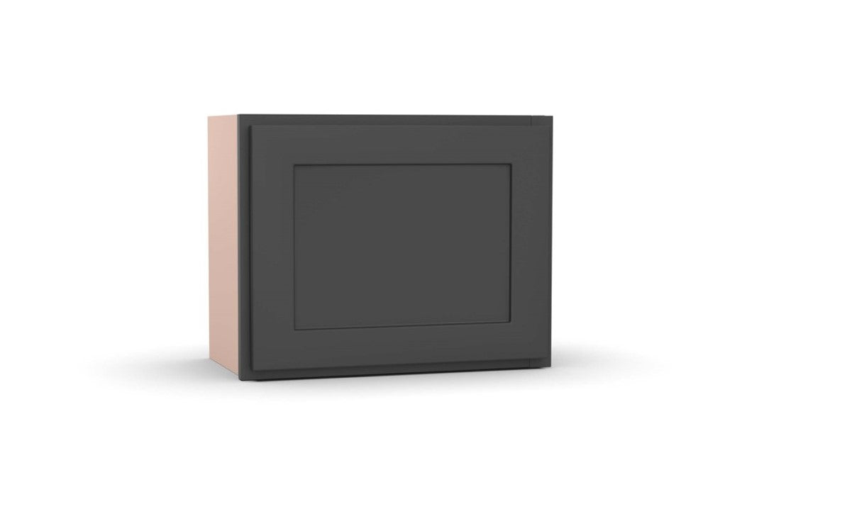RTA - Liberty Shaker Grey - 12"Height Single Door Wall Cabinets - 15"W x 12"H x 12"D
