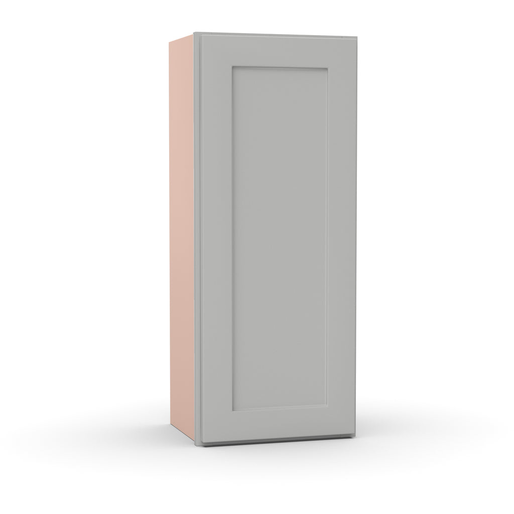 Liberty Shaker Ashen - 15 Inch Height Single Door Wall Cabinet - 15