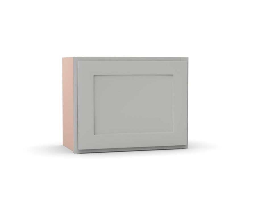 RTA - Liberty Shaker Ashen - Single Door Wall Cabinets - 18