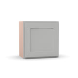 Liberty Shaker Ashen - 18 Inch Height Single Door Wall Cabinet - 18" Width x 18" Height x 12" Depth