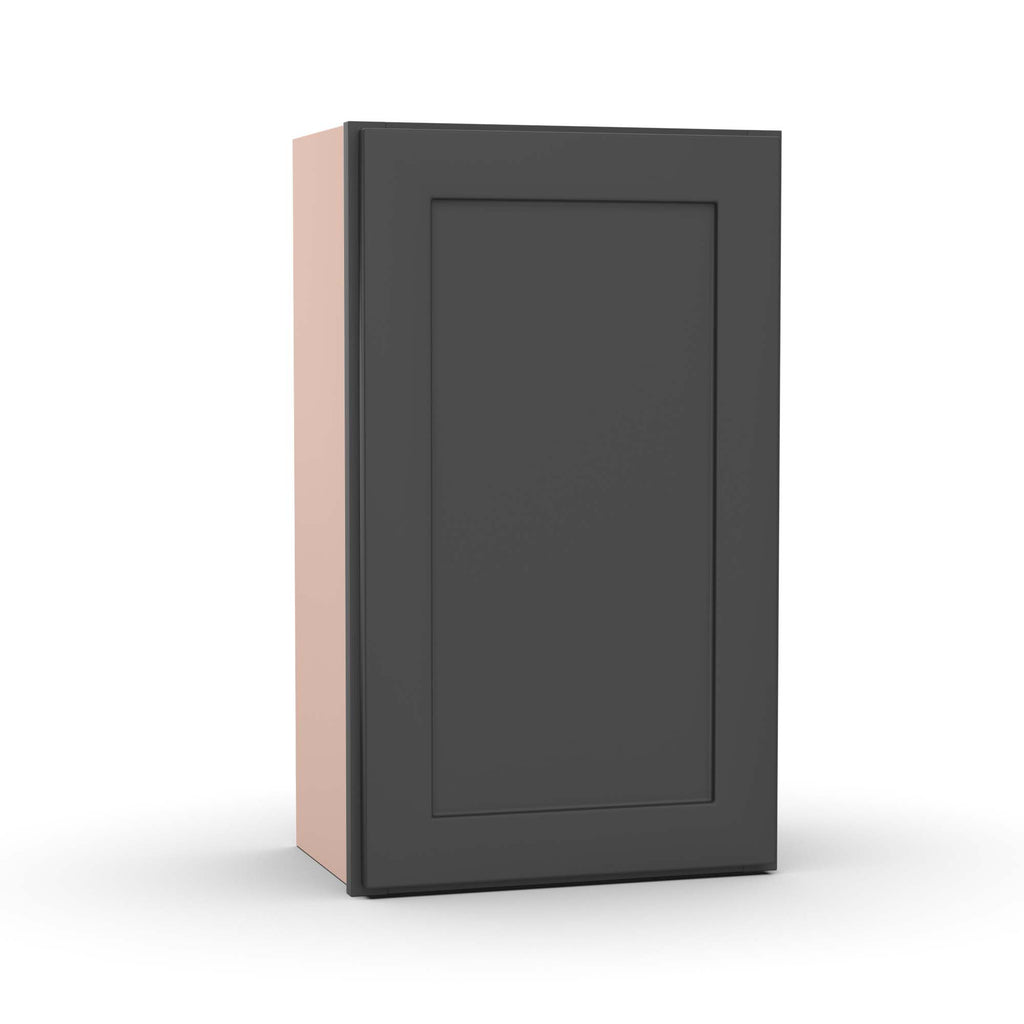 Liberty Shaker Grey - 18 Inch Height Single Door Wall Cabinet - 18