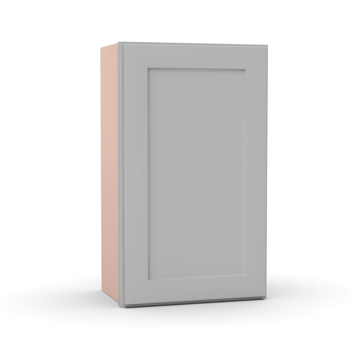 Liberty Shaker Ashen - 18 Inch Height Single Door Wall Cabinet - 18" Width x 30" Height x 12" Depth