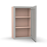 Liberty Shaker Ashen - 18 Inch Height Single Door Wall Cabinet - 18" Width x 30" Height x 12" Depth