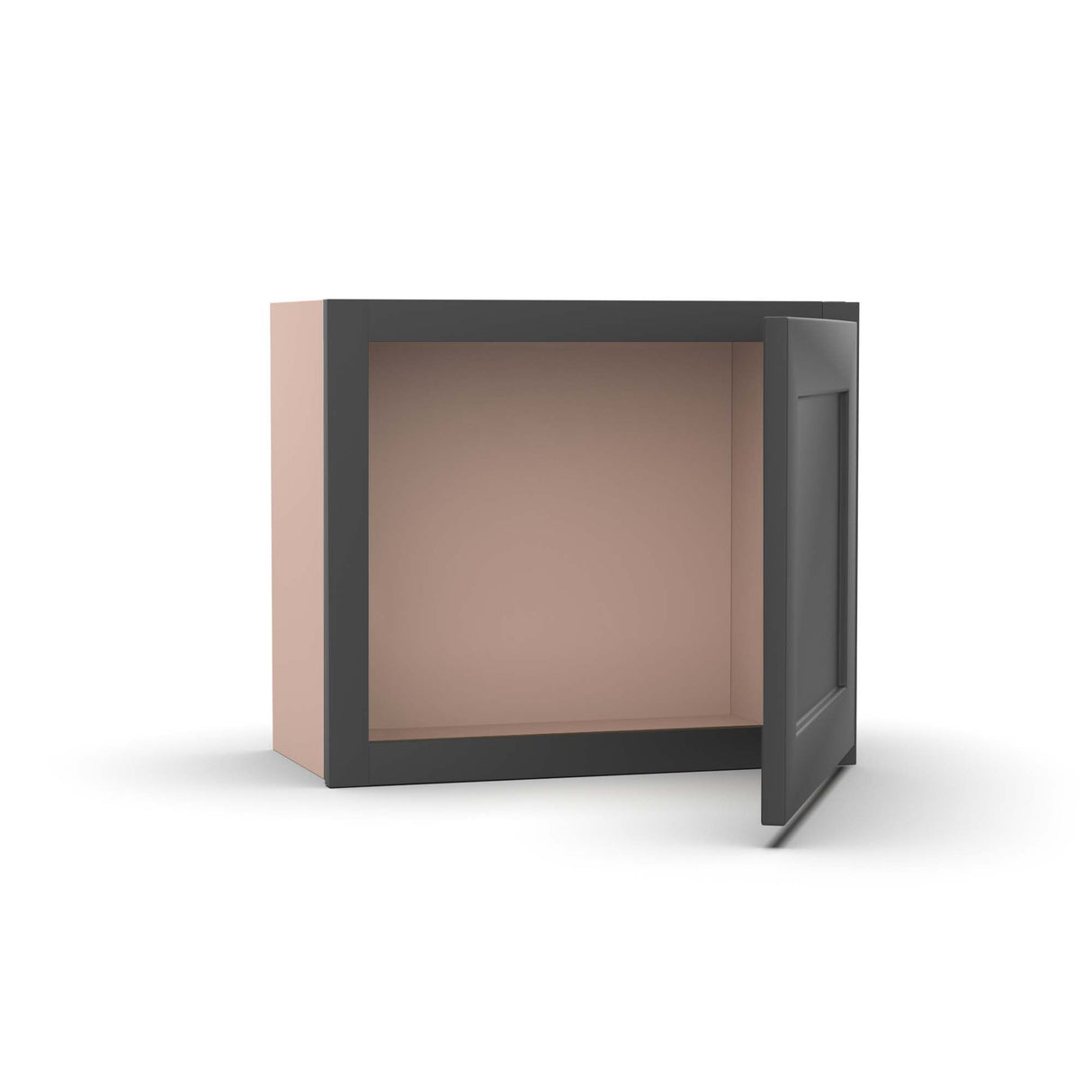 Liberty Shaker Grey - 21 Inch Height Single Door Wall Cabinet - 21" Width x 18" Height x 12" Depth
