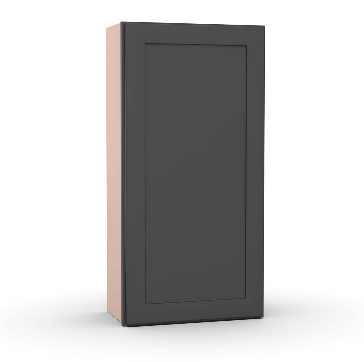 Liberty Shaker Grey - 21 Inch Height Single Door Wall Cabinet - 21" Width x 42" Height x 12" Depth