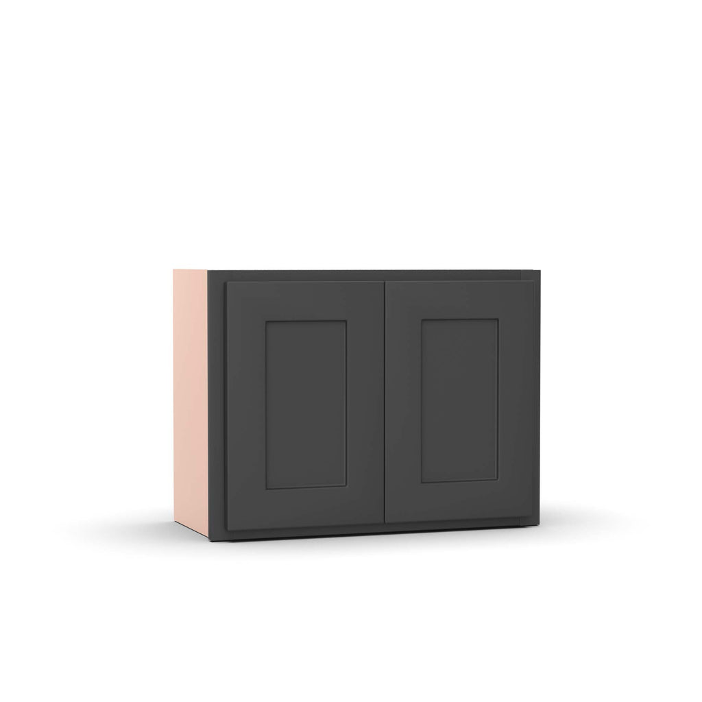 Liberty Shaker Grey - 24 Inch Height Double Door Wall Cabinet - 24