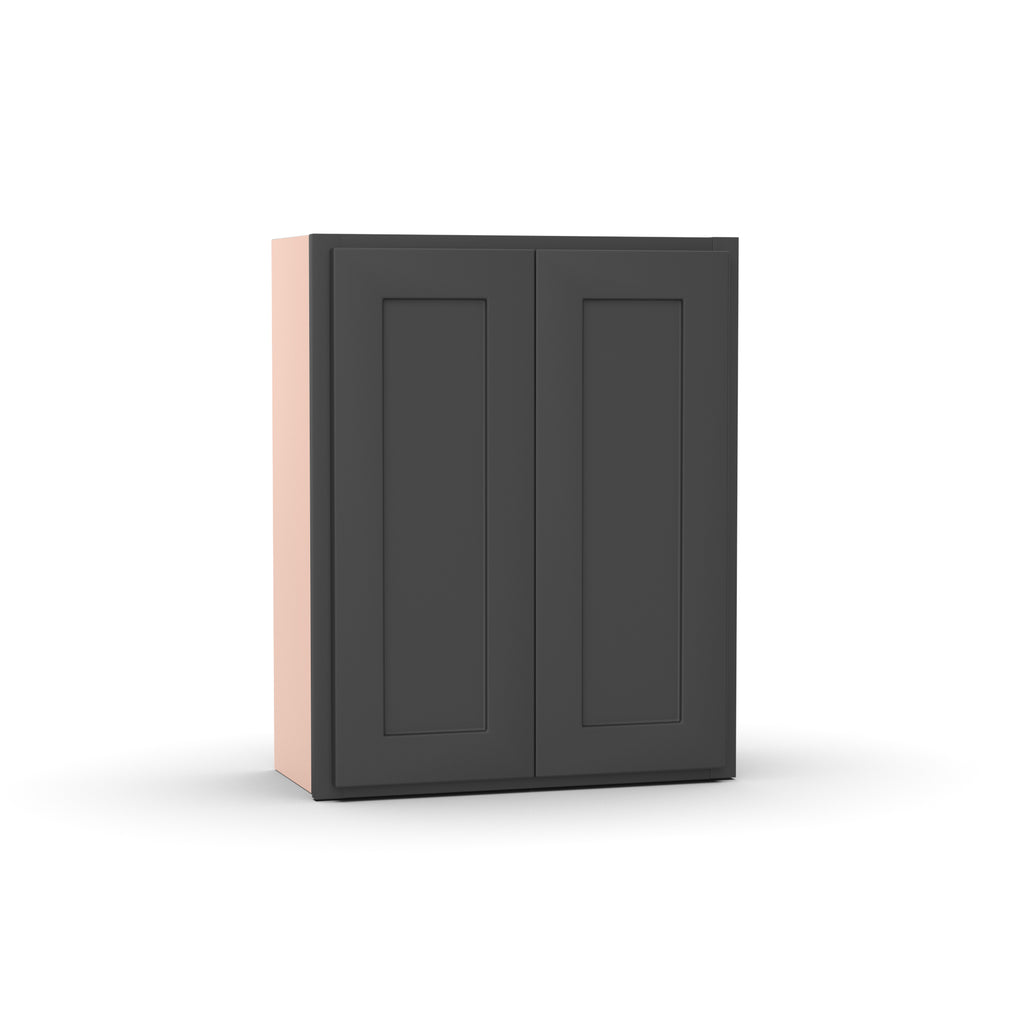 Liberty Shaker Grey - 24 Inch Height Double Door Wall Cabinet - 24