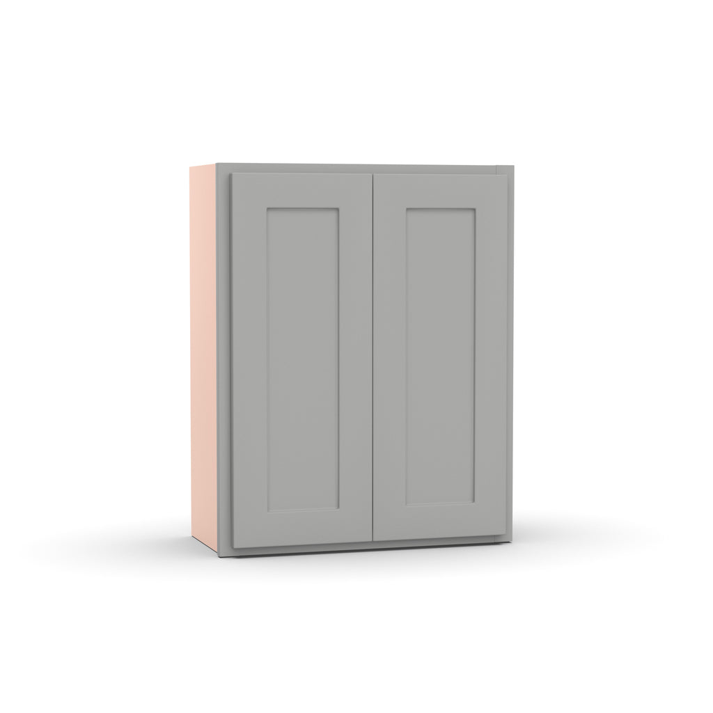 Liberty Shaker Ashen - 24 Inch Height Double Door Wall Cabinet - 24
