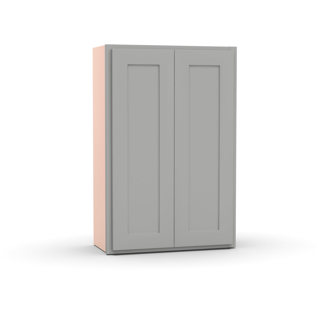 Liberty Shaker Ashen - 24 Inch Height Double Door Wall Cabinet - 24