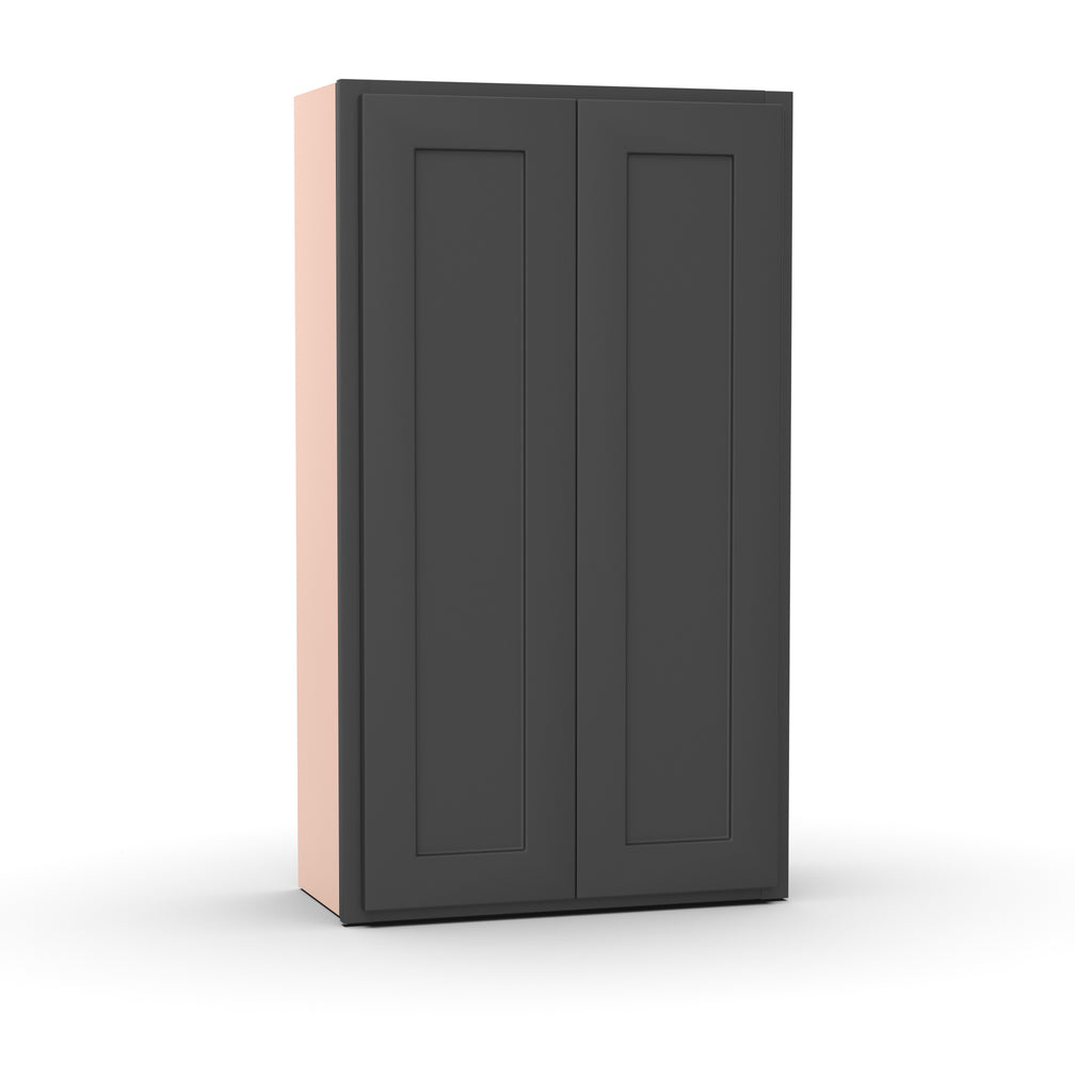 Liberty Shaker Grey - 24 Inch Height Double Door Wall Cabinet - 24