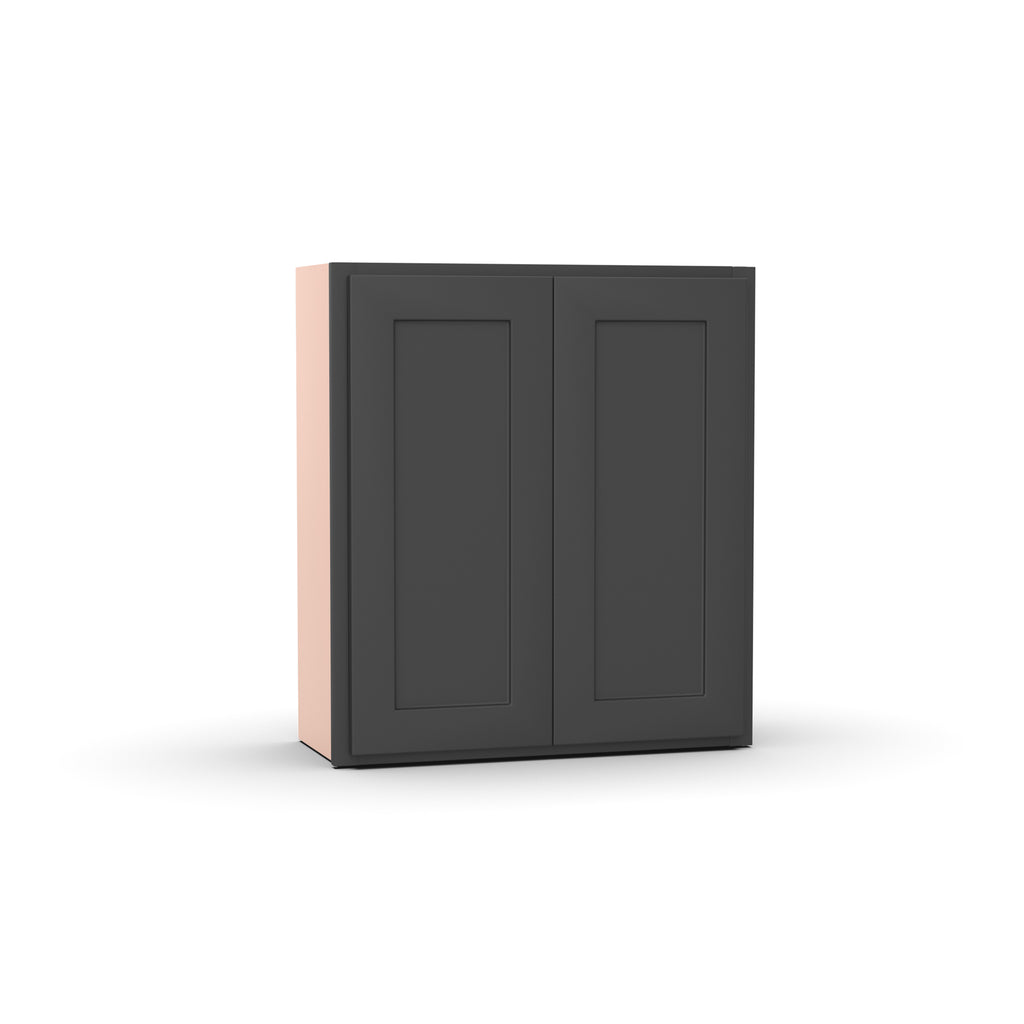 Liberty Shaker Grey - 27 Inch Height Double Door Wall Cabinet - 27