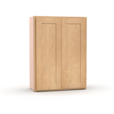 Liberty Shaker Karamel - 27 Inch Height Double Door Wall Cabinet - 27" Width x 36" Height x 12" Depth