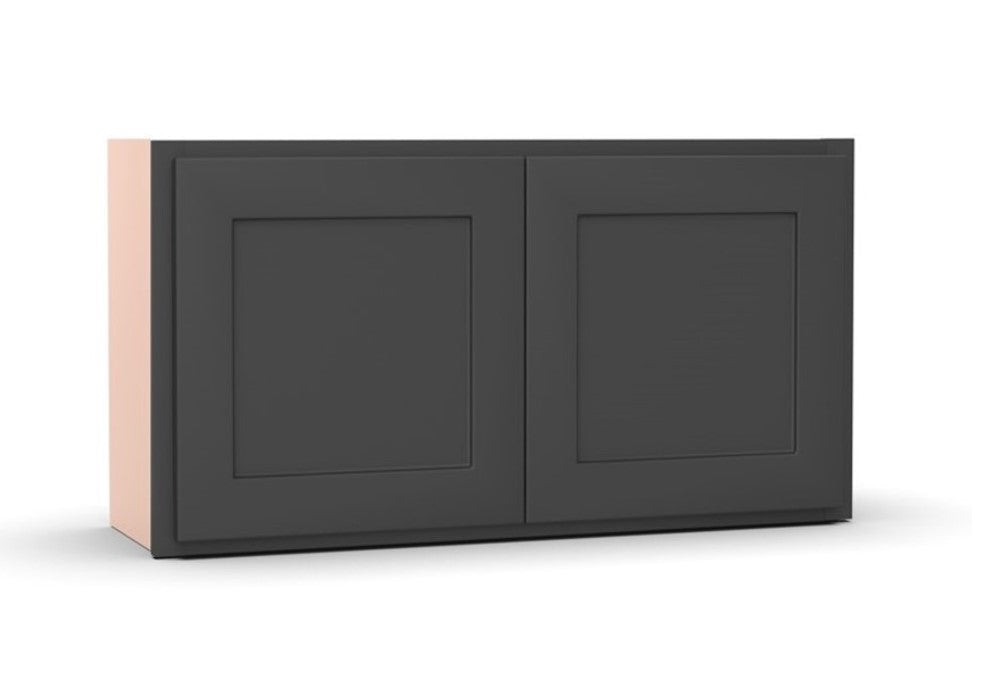 Liberty Shaker Grey - 30 Inch Height Double Door Wall Cabinet - 30